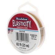 Elasticidad 1 mm - Dorado satinado x25m
