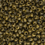 Rocaille Miyuki Duracoat 8/0 4519 - Amarillo Oscuro Opaco Picasso x8g