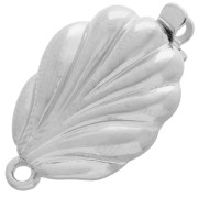 White Bronze - Cierre de concha 18x12 mm - Bronce blanco x1 Cierre de concha 18x12 mm - Bronce blanco x1