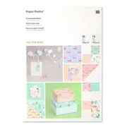 Bloc de papel Paper Poetry 21x30 cm Tropical Spring x 30 hojas