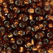 Rocaille Miyuki 6/0 1421 - Teñido Plata Forrado Oliva Dorado x8g|raw }}