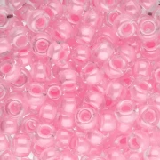 Rockery Miyuki 6/0 207 - Cristal Alineado Rosa x8g