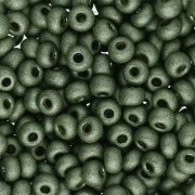 Cuentas de Rocalla 6/0 de 4 mm - Terra Dyed - Yellow Pearl Dyed Black Mat x 20 g