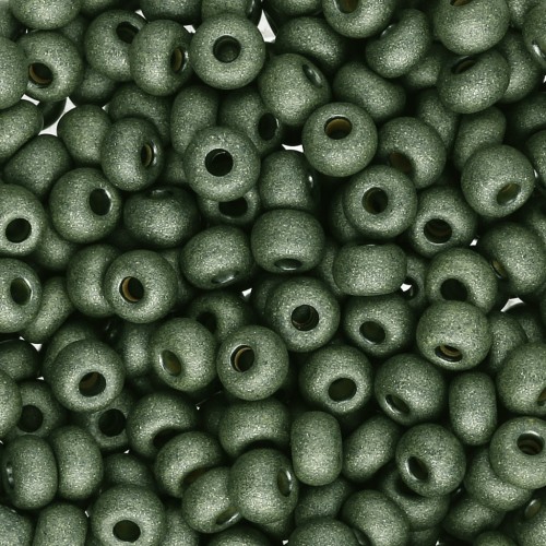 Cuentas de Rocalla 6/0 de 4 mm - Terra Dyed - Yellow Pearl Dyed Black Mat x 20 g