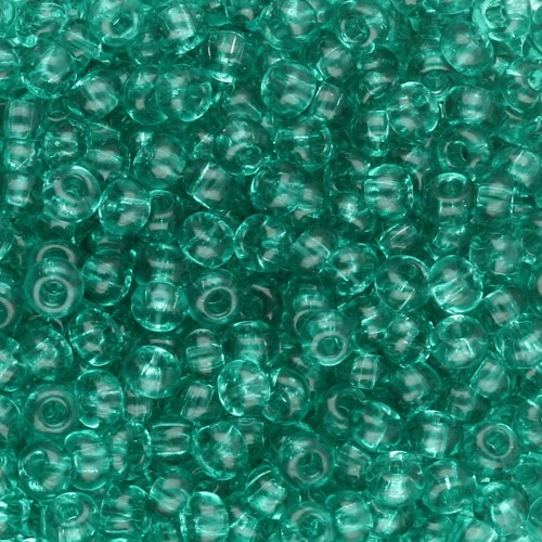 Cuentas de Rocalla Preciosa 8/0 - 3 mm - Verde aguamarina x 20 g