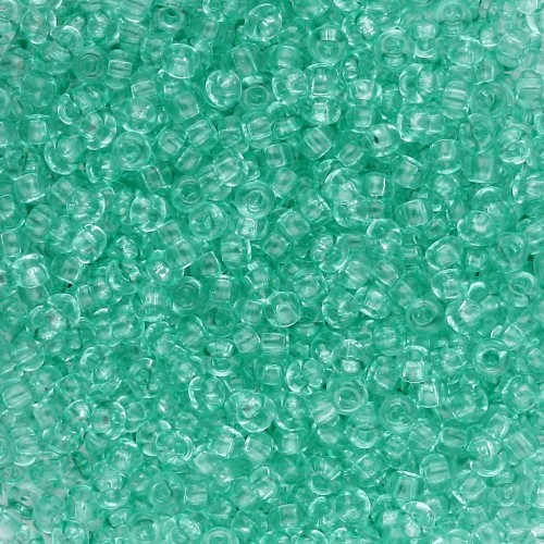 Rockery 11/0 2 mm - Solgel - Verde 2 Cristal Teñido x20g