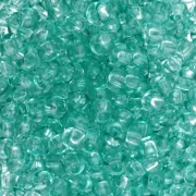 Cuentas Preciosa Rocalla 8/0 de 3 mm - Solgel - Cristal teñido verde 2 x 20 g