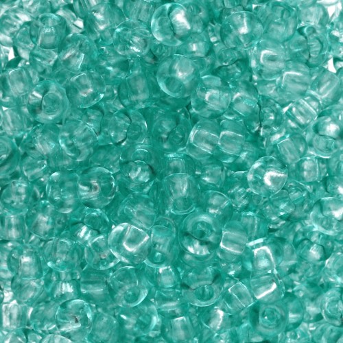 Cuentas Preciosa Rocalla 8/0 de 3 mm - Solgel - Cristal teñido verde 2 x 20 g