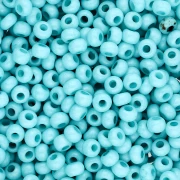 Rockery 8/0 3 mm - Solgel - Verde 3 Teñido Blanco Calizo x20g