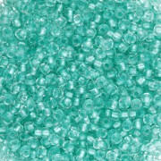 Cuentas de Rocalla Preciosa 11/0 de 2 mm - Crystal Lined Green Pearl, 1 x 20 g