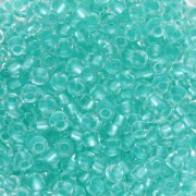 Cuentas Preciosa Rocalla 8/0 de 3 mm - Crystal Lined Green Pearl, 1 x 20 g