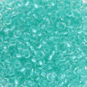 Cuentas Preciosa Rocalla 8/0 de 3 mm - Crystal Lined Green Pearl, 1 x 20 g