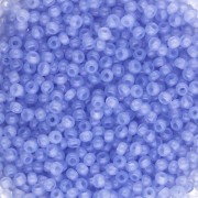 Cuentas Preciosa Rocalla 11/0 de 2 mm - Solgel - Azul 1, teñidas en color alabastro, 20 g