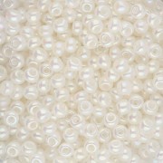 Rockery 8/0 3 mm - Alabastro Blanco Lustre AB x20g|raw }}