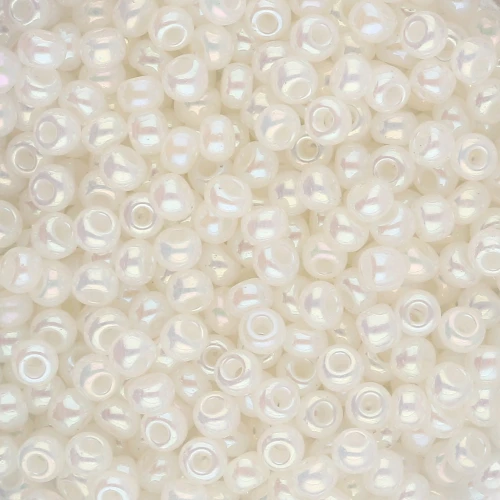 Rockery 8/0 3 mm - Alabastro Blanco Lustre AB x20g