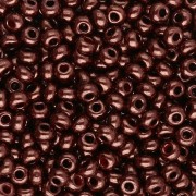 Preciosa Cuentas de Rocalla 8/0 - 3 mm - Rojo coral opaco con brillo lila x 20 g