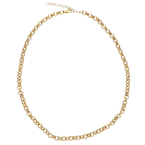 Jaseron 6 mm collar de malla - 304 Dorado de acero inoxidable x45cm