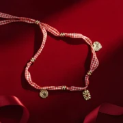 Colgante rectángulo 18x11 mm Corazón Ex-voto epoxy - Acero inoxidable 304L Dorado - Rojo