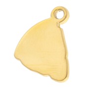 Dije de pizza 13x12 mm - Acero inoxidable 304 Dorado x1