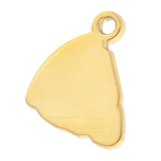 Dije de pizza 13x12 mm - Acero inoxidable 304 Dorado x1