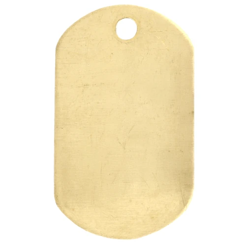 Colgante de metal ImpressArt 32x19 mm - Latón bruto x1