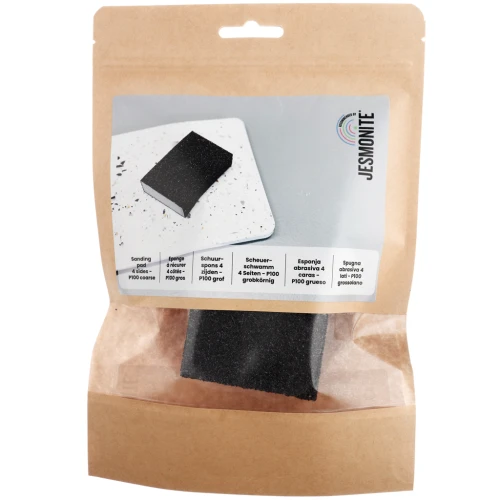 Esponja abrasiva 68x100x26 mm P100 gruesa - Negra x1