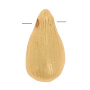 Cuentas en forma de gota de 9,5 mm - Dorado en oro fino satinado x1