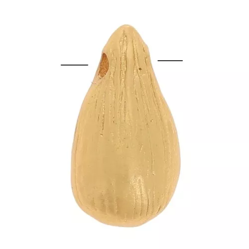 Cuentas en forma de gota de 9,5 mm - Dorado en oro fino satinado x1