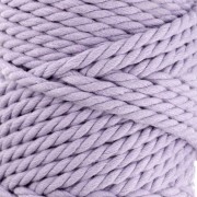 Bobina de cordón de algodón para macramé de 5 mm - Malva x50m