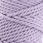 Bobina de cordón de algodón para macramé de 5 mm - Malva x50m