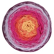 Bobina de cordón de macramé Cotton Air Cake 1mm - Tie and Die Violet x220m