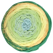 Bobina de cordón de macramé Cotton Air Cake 1mm - Tie and Die Amarillo x220m