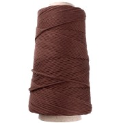 Bobina de cordón de algodón orgánico Détox XL macramé peinado - Chocolate x200 m