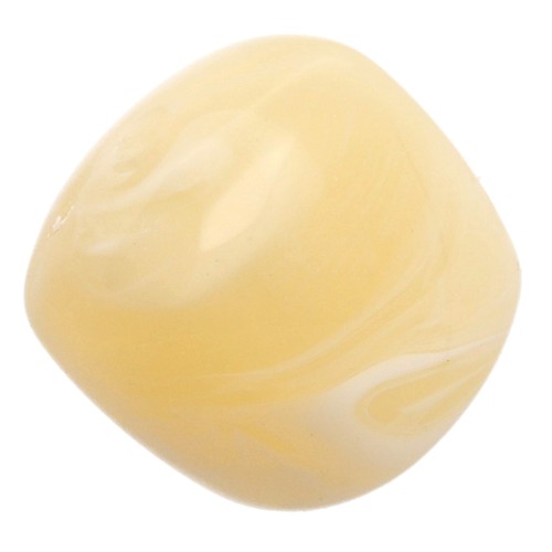 Cuentas cubo irregulares 16x17 mm - Acrílico translúcido - Crudo jaspeado x10