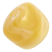 Cuentas cubo irregulares 16x17 mm - Acrílico translúcido - Mármol mostaza x10|raw }}