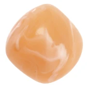 Cuentas cubo irregulares 16x17 mm - Acrílico translúcido - Salmón jaspeado x10