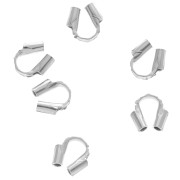 Protectores del hilo 0,6 mm - Plateado 925 x10|raw }}