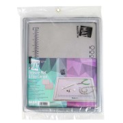 Bandeja y alfombrilla para abalorios 40x33 cm y tapa transparente - Gris x1