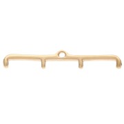 Platillo - Punta para tejer Rocaille Miyuki 11/0 Skafi IV Dorado con oro fino x1