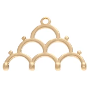 Platillo - Rocaille Miyuki punta para tejer 8/0 Lakos IV Dorado con oro fino x1