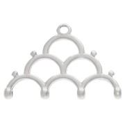 Platillo - Punta para tejer Rocaille Miyuki 8/0 Lakos IV Plata Vielli x1