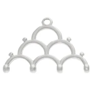 Platillo - Punta para tejer Rocaille Miyuki 8/0 Lakos IV Plata Vielli x1