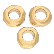 Cuentas arandelas agujero grande 5 mm - Dorado con oro fino x5|raw }}