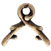 Cierre colgante 10 mm - Bronce x1