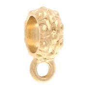 Dije de cordón texturado 6 mm - Dorado x1|raw }}