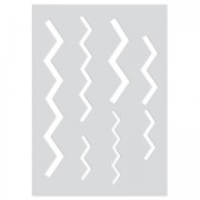 Gabarit pour pâte polymère 210x148 mm motifs Chevrons