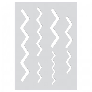 Gabarit pour pâte polymère 210x148 mm motifs Chevrons