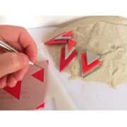 Gabarit pour pâte polymère 210x148 mm motifs Chevrons