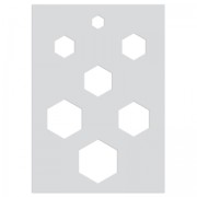 Plantilla para arcilla polimérica 210x148 mm motivos Nids d'abeille|raw }}