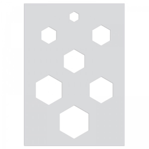 Plantilla para arcilla polimérica 210x148 mm motivos Nids d'abeille